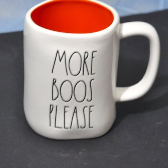 Rae Dunn Artisan Collection by Magenta "MORE BOOS PLEASE" Mug - Picture 1 of 3